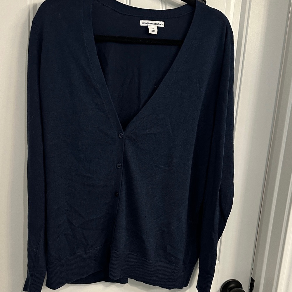 Amazon Essentials Women's Dark Blue Cardigan